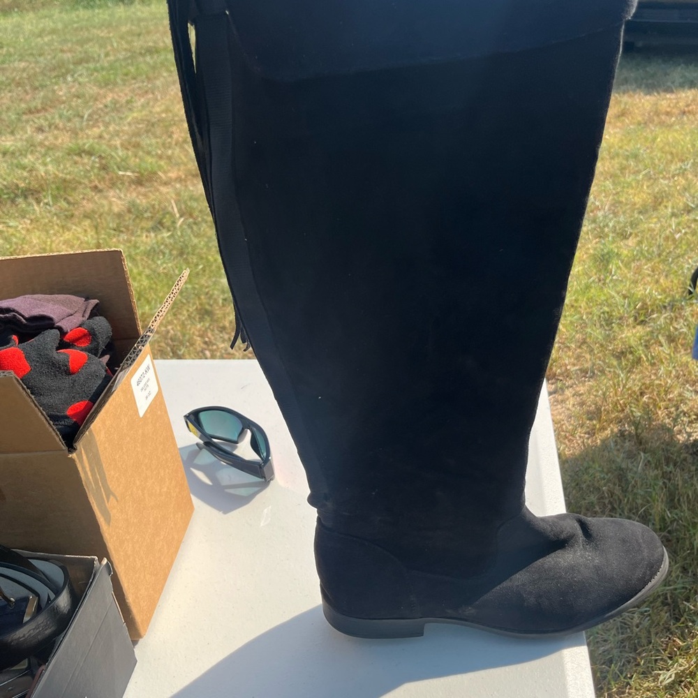 Black Knee-High Boots